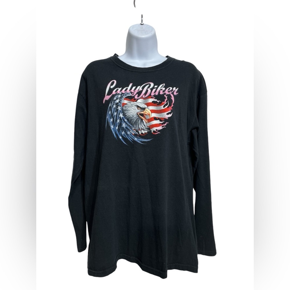 Lady Biker long sleeved tee size large